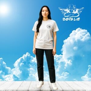 Boys Lie 2020 White Cotton Tee Shirt Graphic Print M